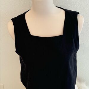 Kourt black short blouse, Size Medium